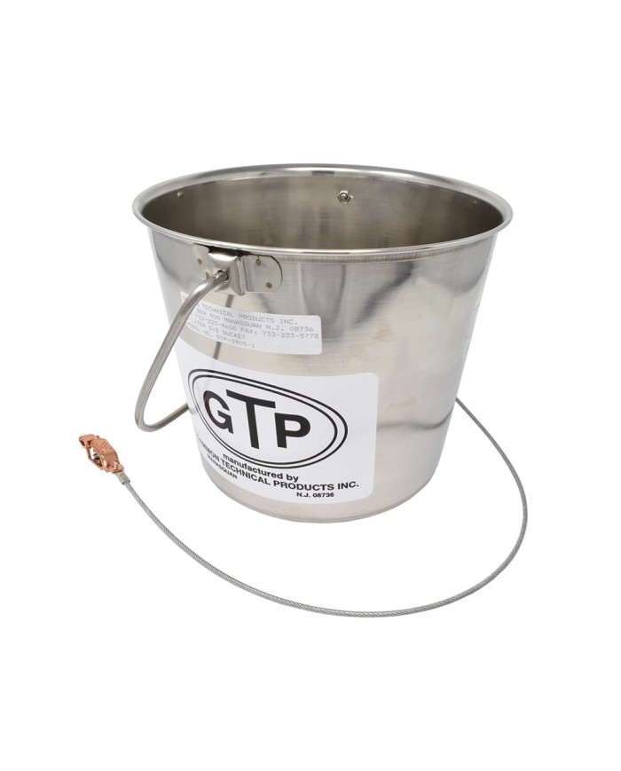 Seau gradué avec câble de masse GTP-3905-1 Gammon Technical Products