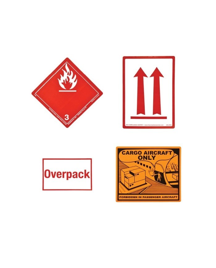 Kit d'étiquettes d'expédition pour carburant (Jet Fuel / Avgas) TL-9051 Gammon Technical Products