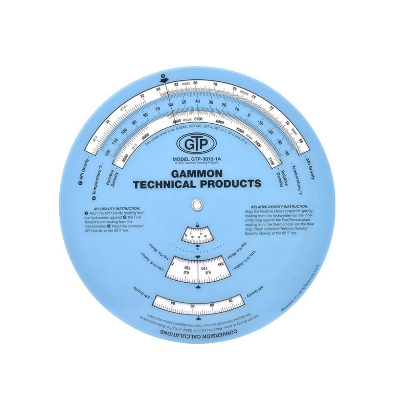 Calculateur de densité API et densité relative (Fahrenheit) GTP-3012-1A Gammon Technical Products