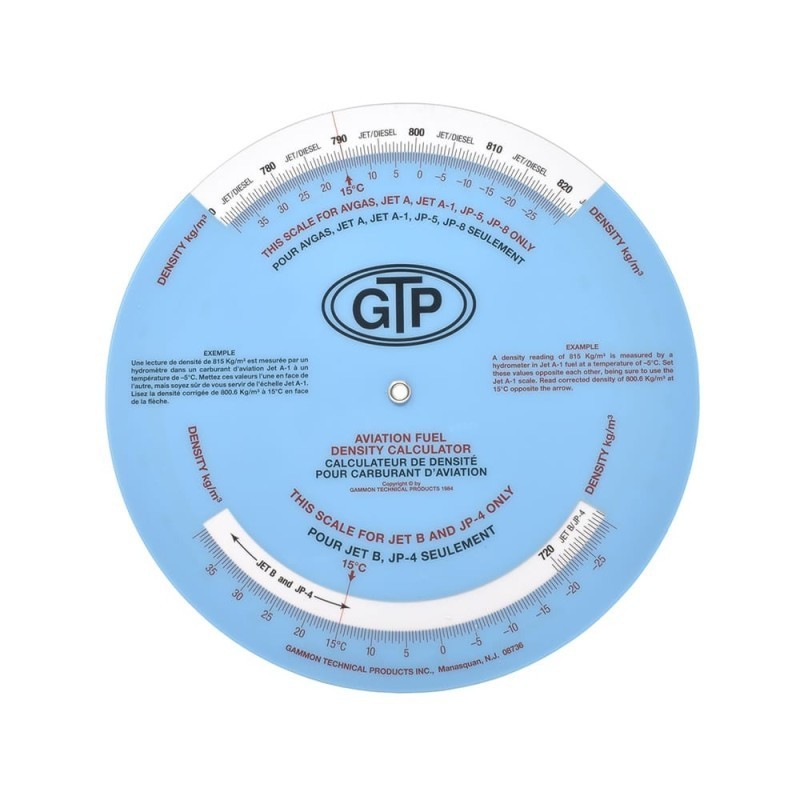 Calculateur de densité à 15 °C (Celsius) GTP-2727EF Gammon Technical Products