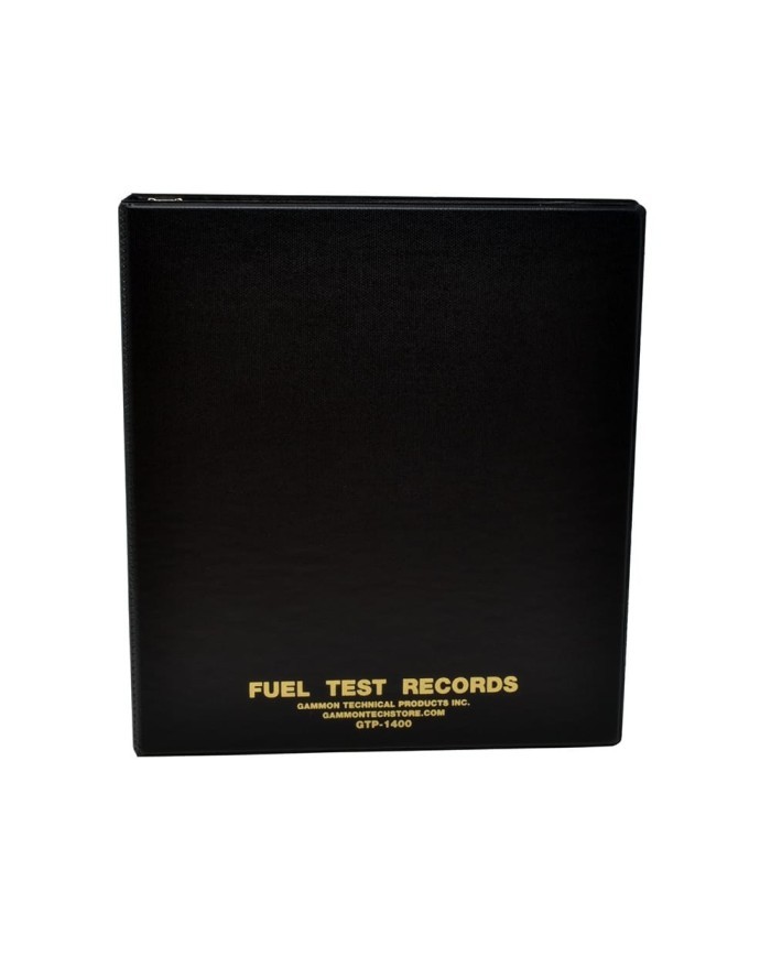 Classeur 3 anneaux pour rapports de test de filtration GTP-1400 Gammon Technical Products