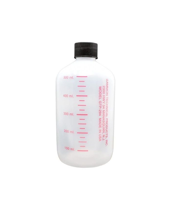 Flacon en plastique calibré 500 ml pour Aqua-Glo GTP-294 Gammon Technical Products