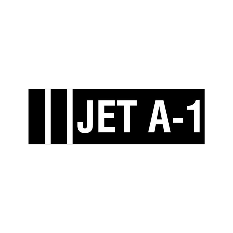 Autocollant d'identification JET A-1 GTP-2135-7 Gammon Technical Products