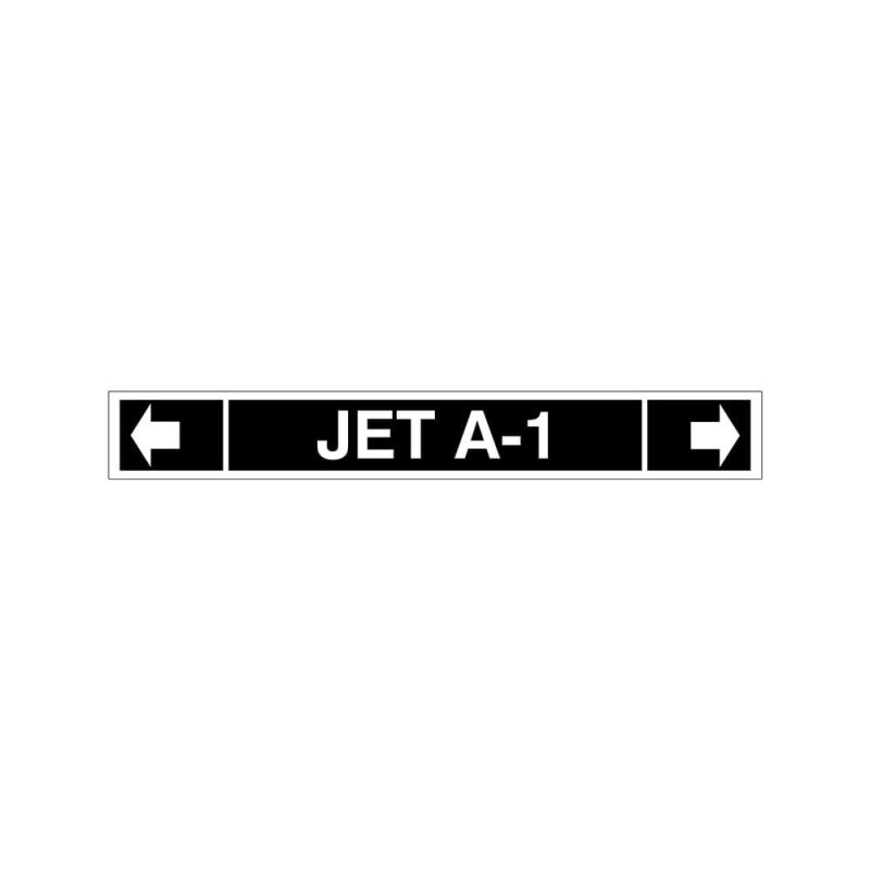 Autocollant pour tuyauterie JET A-1 (Format étroit) GTP-3255-A1-N Gammon Technical Products