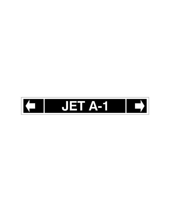 Autocollant pour tuyauterie JET A-1 (Format étroit) GTP-3255-A1-N Gammon Technical Products