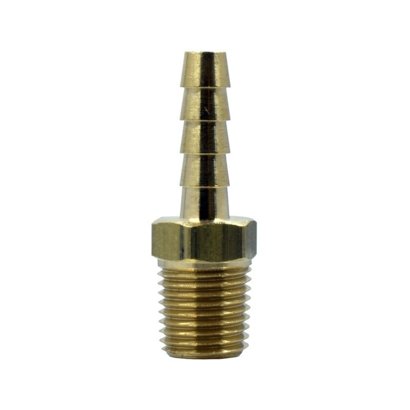 Raccord cannelé mâle (Male Tube Connector) – Laiton – GTP-2421-4-6