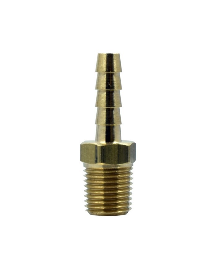 Raccord cannelé mâle (Male Tube Connector) – Laiton – GTP-2421-4-6