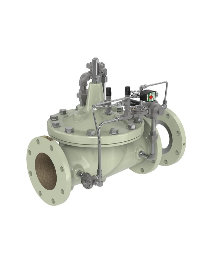 Vanne de limitation de débit et d'arrêt par solénoïde 43-37 Cla-Val